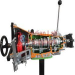 Gearbox With Clutch 5 Forward Speeds + Reverse Cutaway Model